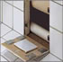 Schlüter-REMA is a system for concealed access panels in tiled walls. It can be applied irrespective of tile size and thickness, and adapts perfectly to the joint pattern.